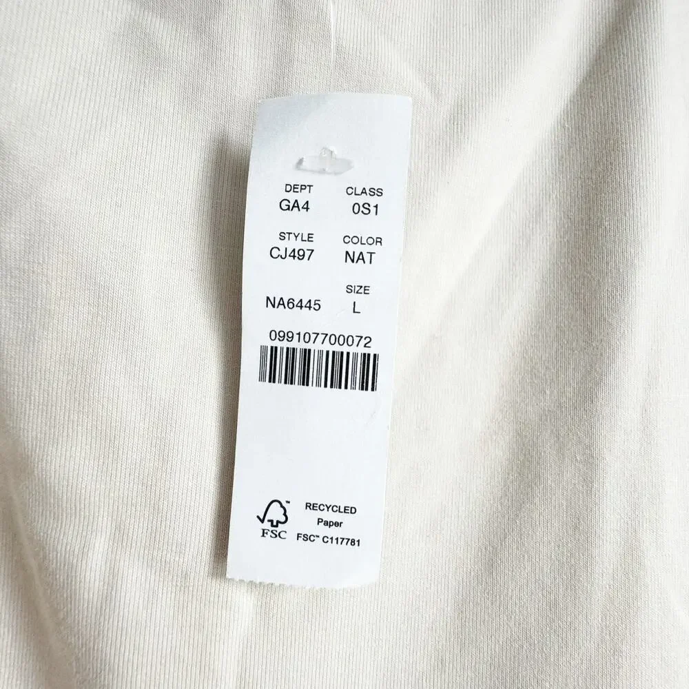 J. Crew Women's Drop-Waist Mixy Maxi Dress Sleeveless Natural Size Large NWT